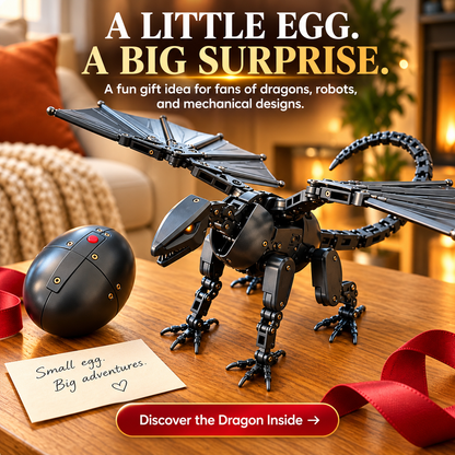 DragonMorph Egg-to-Dragon Transforming Mechanical Toy