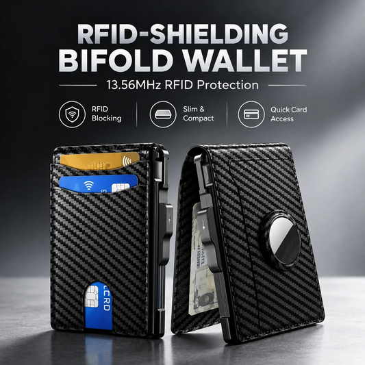 Professional RFID-Shielding 13.56MHz Bifold Wallet