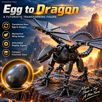 DragonMorph Egg-to-Dragon Transforming Mechanical Toy