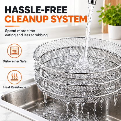 Stackable Stainless Steel Air Fryer Rack
