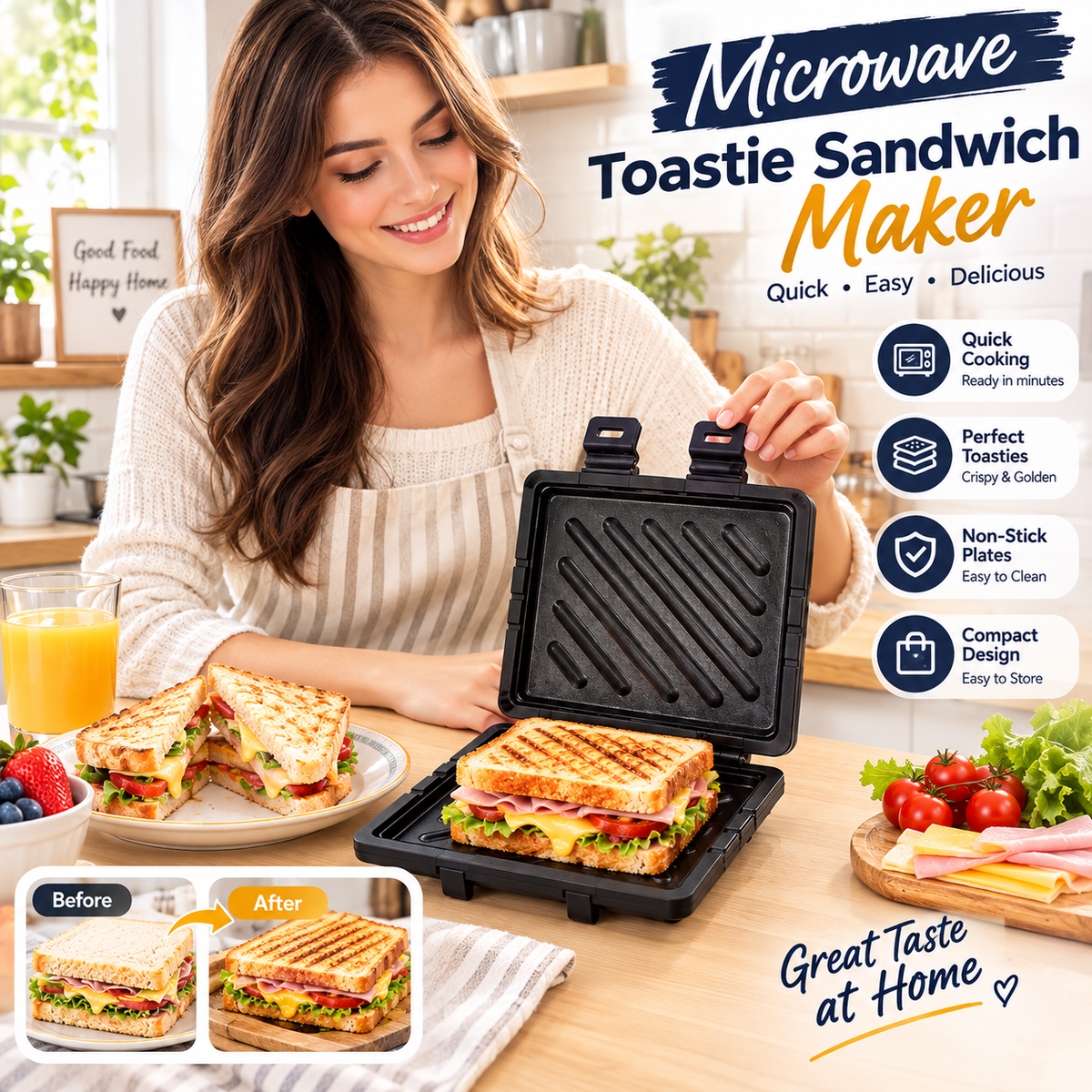 Microwave Toastie Sandwich Maker