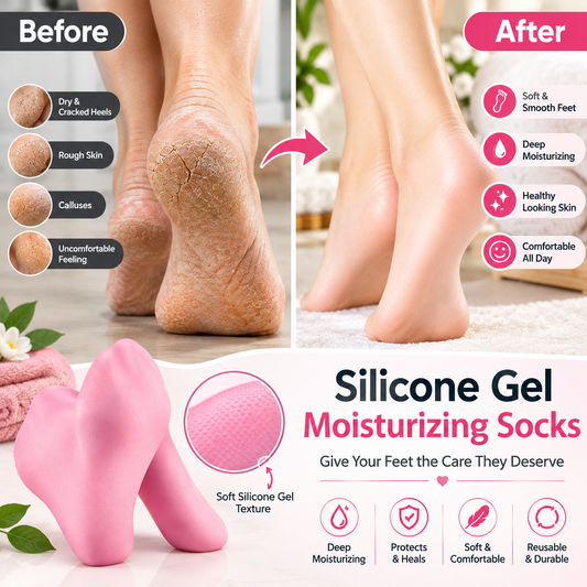 Silicone Gel Moisturizing Socks