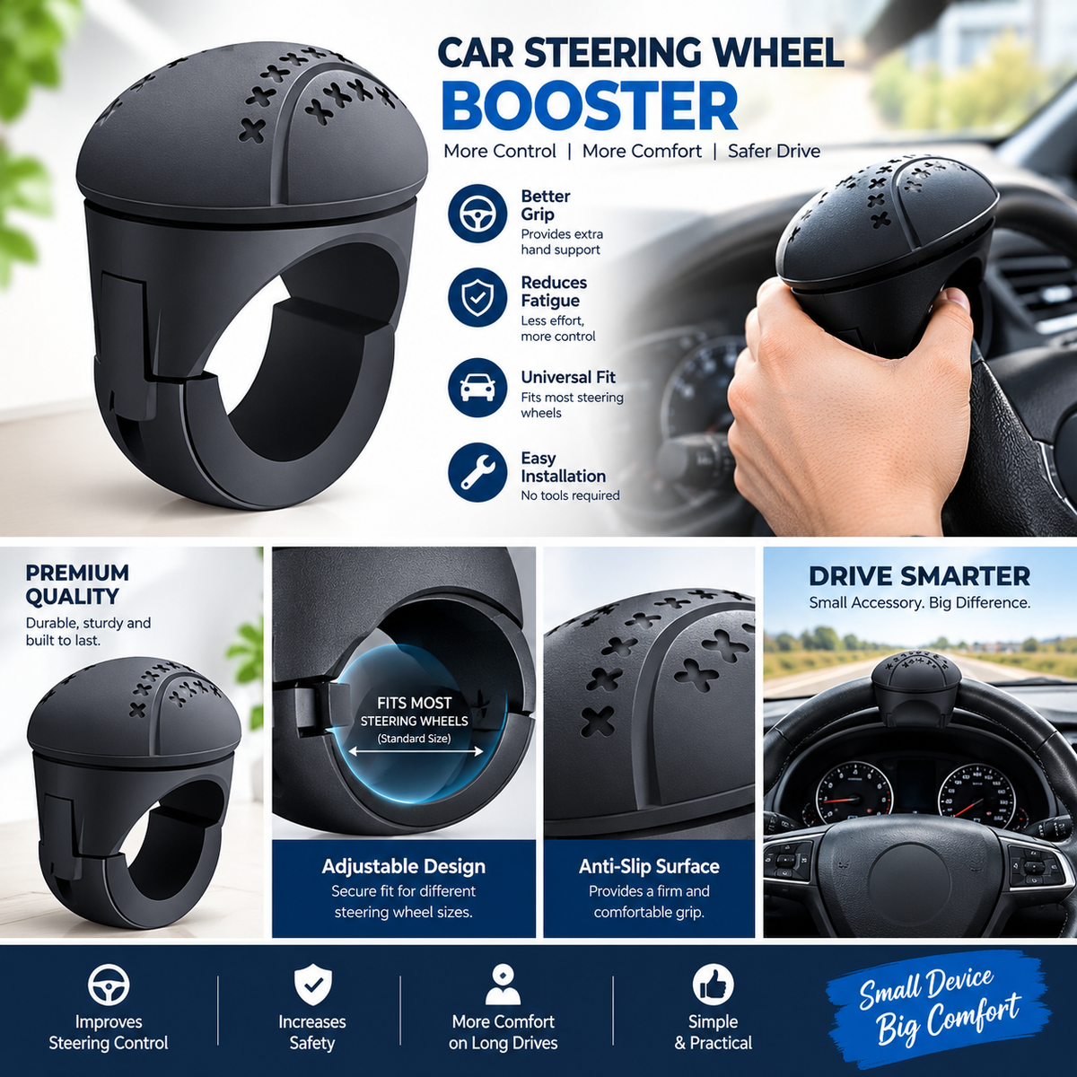 Car Steering Wheel Booster