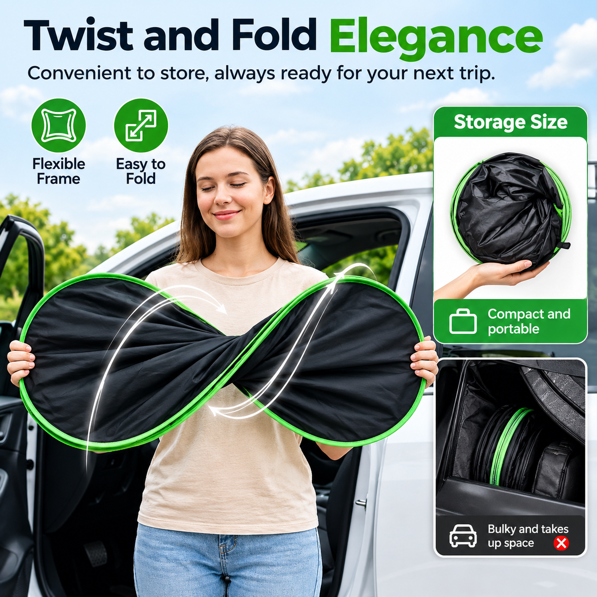 Upgraded Thickened Car Sunshade